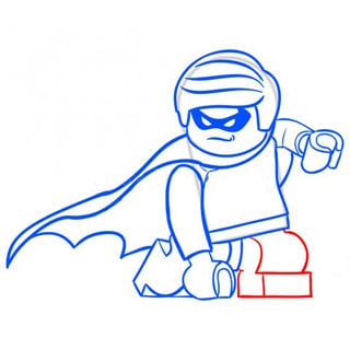 dibujos de lego batman robin