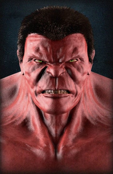 imagen de hulk enojado rojo