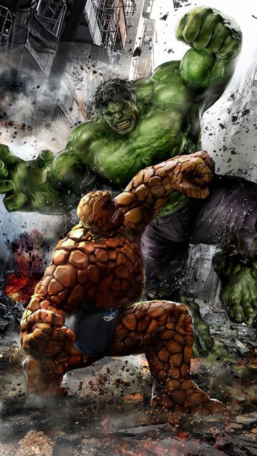 imagen de hulk enojado y la mole