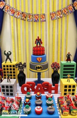 imagenes de cumpleaños de superheroes para niños grande