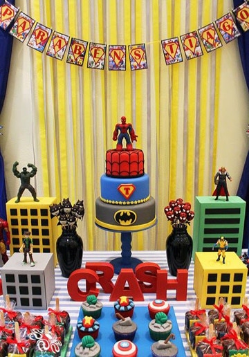 imagenes de cumpleaños de superheroes para niños