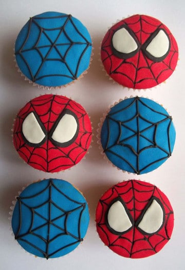 imagenes de torta del hombre araña cupcakes