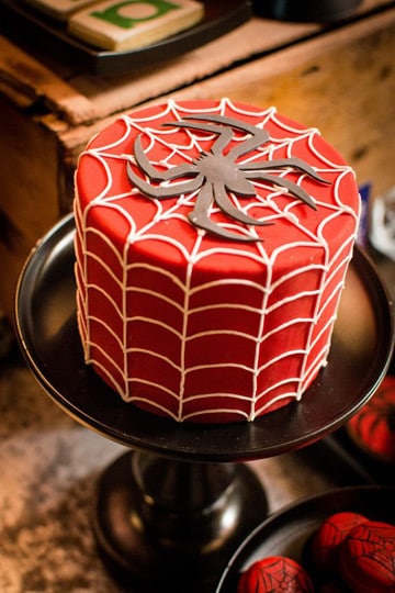 imagenes de torta del hombre araña facil
