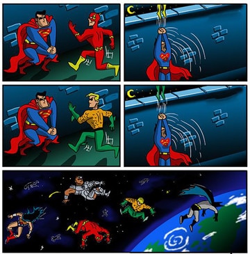 chistes de superheroes superman