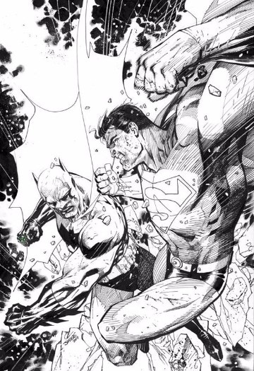 dibujos de batman vs superman para colorear