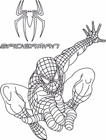 dibujos para colorear del hombre araña 4