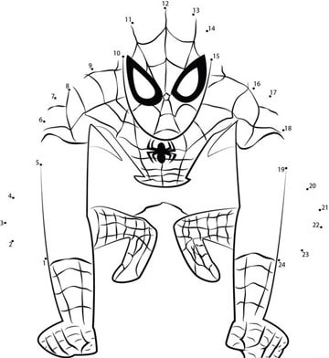dibujos para colorear del hombre araña para imprimir