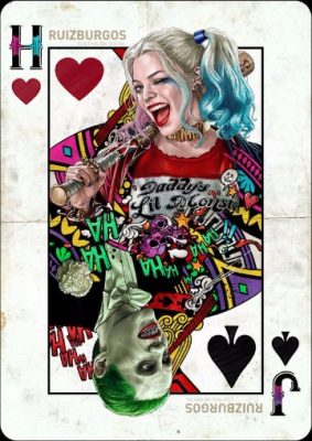 Disfraz De Harley Quinn De Suicide Squad Para Mujer - Mono Púrpura Elástico, Talla Regular