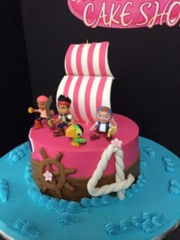 tortas de jake el pirata para niñas