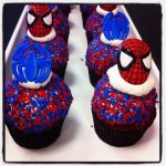 cupcakes del hombre araña faciles